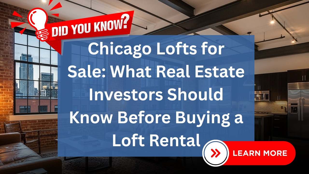 Chicago Lofts for Sale: What Real Estate Investors Should Know Before Buying a Loft Rental